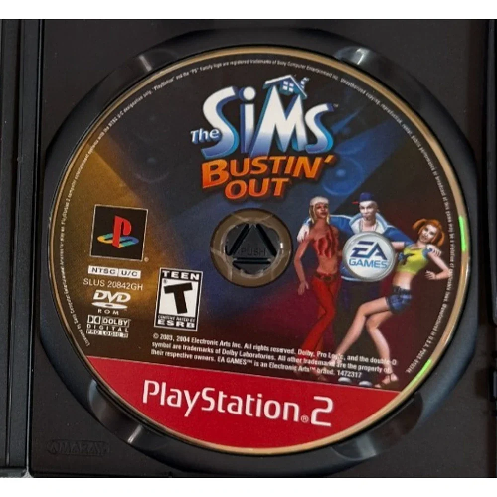 The Sims Bustin' Out Greatest Hits Sony PlayStation 2 PS2 Complete CIB